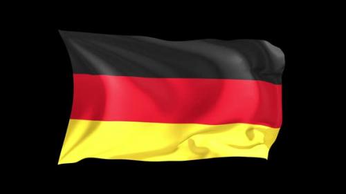 Videohive - Looping Waving Flag Germany - 47242749 - 47242749