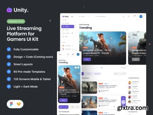 Unity Dashboard Kit — Gaming Ui8.net