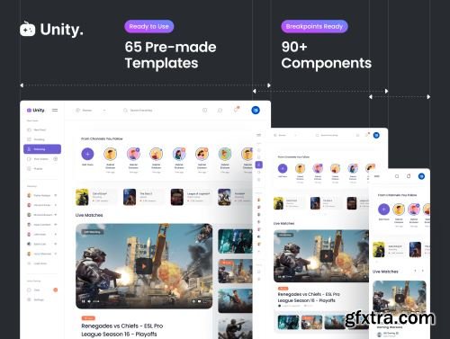 Unity Dashboard Kit — Gaming Ui8.net