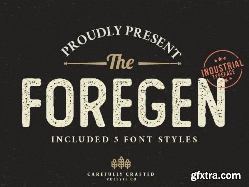 The Foregen Vintage Font Ui8.net