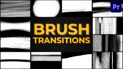 Videohive - Brush Transitions | Premiere Pro MOGRT - 47483284 - 47483284