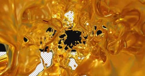 Videohive - Falling Gold Liquid Transition - 47496387 - 47496387