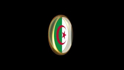 Videohive - Algeria Flag Animation - 47506884 - 47506884