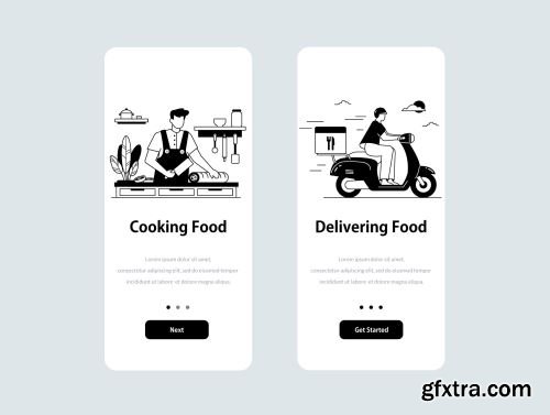 ANTA - Food Delivery Illustration Pack Ui8.net