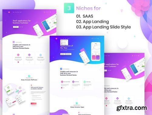 Aoop - SaaS & App Landing HTML Template Ui8.net