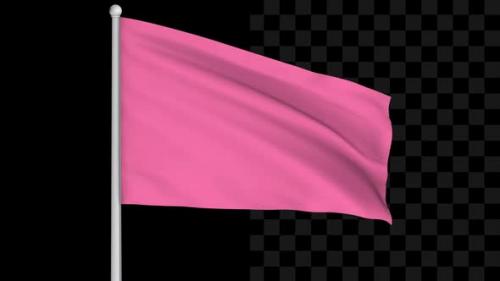 Videohive - Pink Flag Loop - 47519977 - 47519977