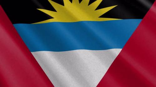 Videohive - Antigua And Barbuda Flag Animation - 47520886 - 47520886