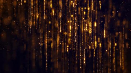 Videohive - Elegant Gold Particles Background - 47526574 - 47526574