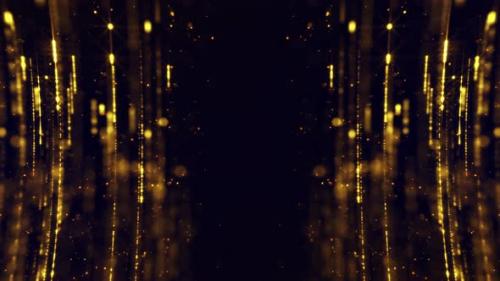 Videohive - Elegant Gold Particles Background - 47526575 - 47526575