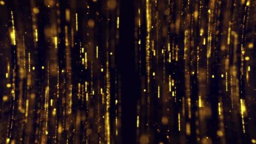 Videohive - Elegant Gold Particles Background - 47526577 - 47526577