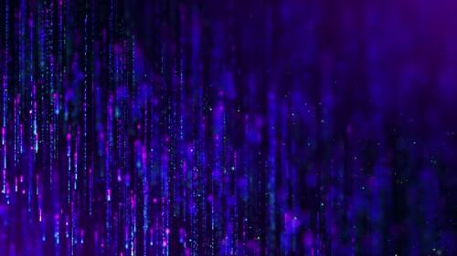 Videohive - Abstract Blue and Pink Particles - 47526589 - 47526589