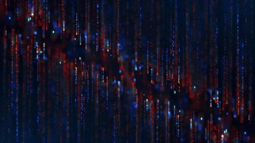 Videohive - Abstract Blue and Red Particles - 47526590 - 47526590