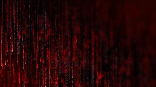 Videohive - Abstract Red Line Particles - 47526593 - 47526593