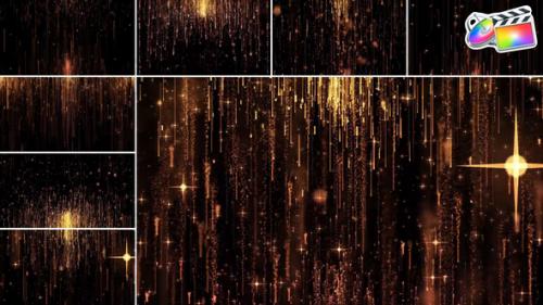 Videohive - Gold Backgrounds for FCPX - 47532800 - 47532800