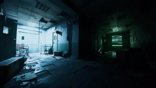 Videohive - Dark Inside an Abandoned Decaying Mental Hospital - 47549520 - 47549520