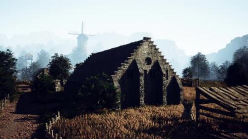 Videohive - An Old Abandoned Farm Cottage on Bodmin Moor in Cornwall Vintage Effect - 47558514 - 47558514