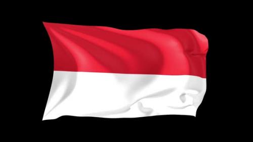 Videohive - Looping Waving Flag Indonesia - 47242732 - 47242732