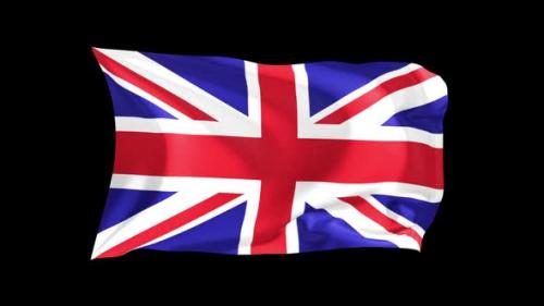 Videohive - Looping Waving Flag Great Britain - 47242740 - 47242740