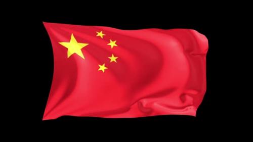 Videohive - Looping Waving Flag China - 47242741 - 47242741