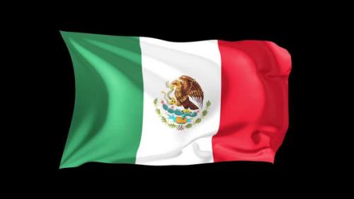 Videohive - Looping Waving Flag Mexico - 47242750 - 47242750