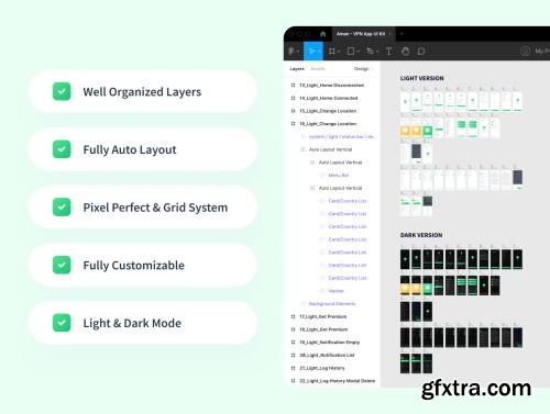 Aman - VPN App UI Kit Ui8.net