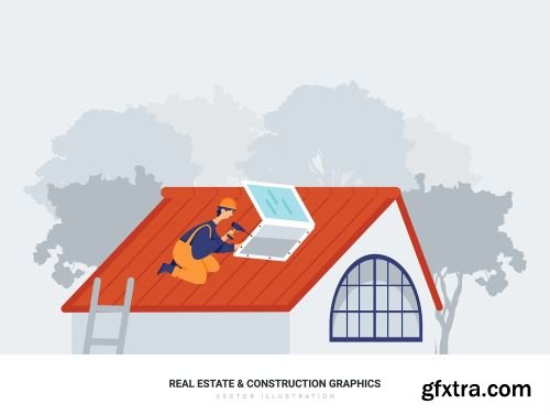 Aquarius - Real Estate & Construction Vector Scenes Ui8.net