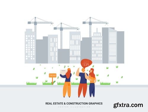 Aquarius - Real Estate & Construction Vector Scenes Ui8.net