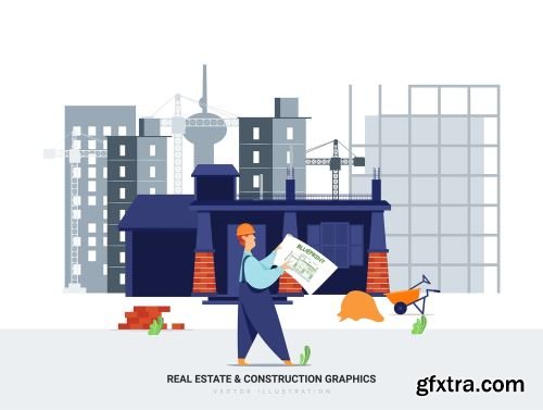 Aquarius - Real Estate & Construction Vector Scenes Ui8.net