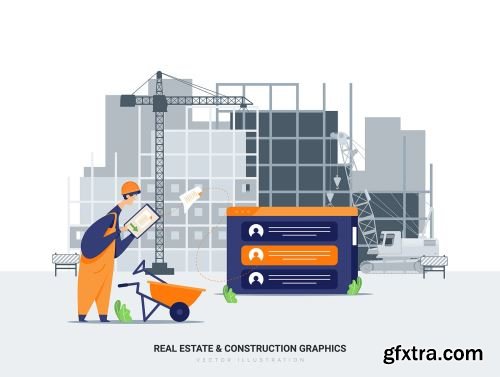 Aquarius - Real Estate & Construction Vector Scenes Ui8.net