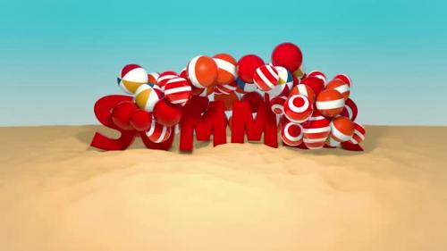 Videohive - Summer and Beach Balls - 44501490 - 44501490