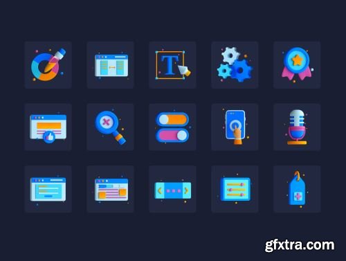 30 3D User Interface Icon Set Ui8.net