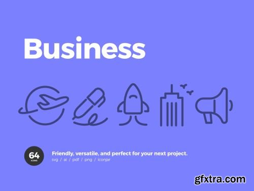 64 Business Icons Ui8.net