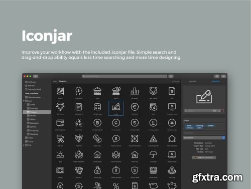 64 Finance Icons Ui8.net