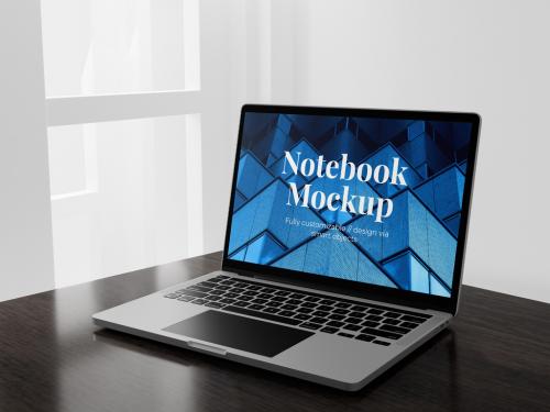 Realistic Modern Smart Device Laptop Mockup 573495726