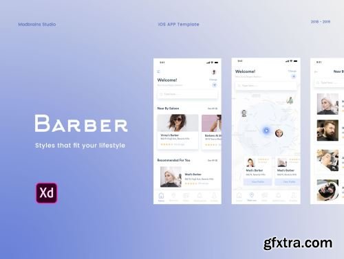 Barber App Ui8.net