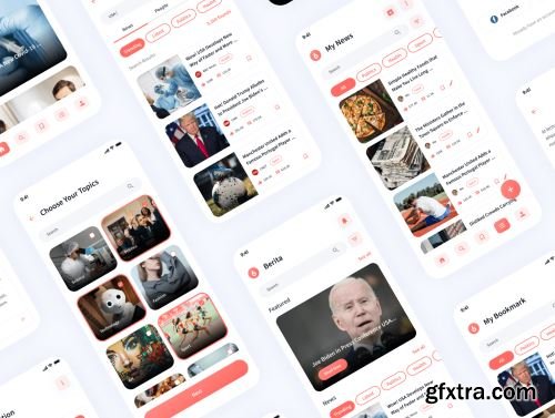 Berita - News & Reader App UI Kit Ui8.net