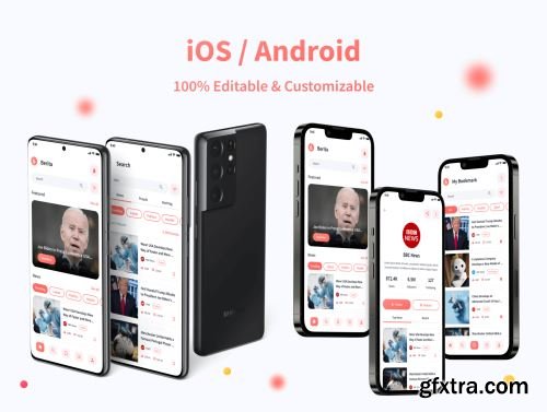 Berita - News & Reader App UI Kit Ui8.net