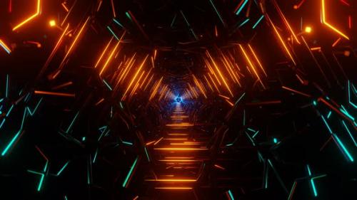 Videohive - Radiant VJ Loop Pulsating and Flashing Neon Backdrop Creating a Hypnotic Atmosphere - 47558959 - 47558959
