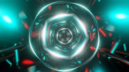 Videohive - Energetic VJ Loop Pulsating Hypnotically with a Mesmerizing Flashing Neon Background - 47558977 - 47558977