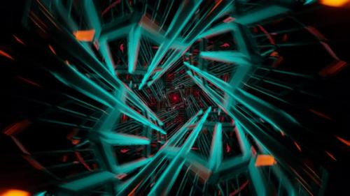 Videohive - Lively VJ Loop Featuring a Captivating Flashing Neon Backdrop in a Hypnotic Sequence - 47559056 - 47559056