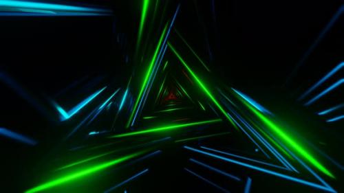 Videohive - Radiant and Enchanting VJ Loop Featuring a Flashing Neon Backdrop in a Hypnotic Flow - 47559219 - 47559219