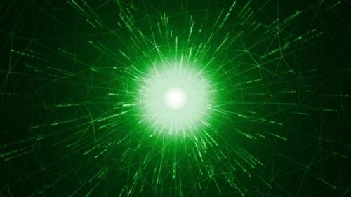 Videohive - Abstract Digital Particle Wave Green V4 - 47564785 - 47564785