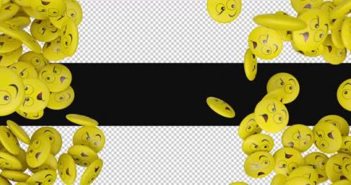 Videohive - Face Emojis Background On Alpha - 47565096 - 47565096