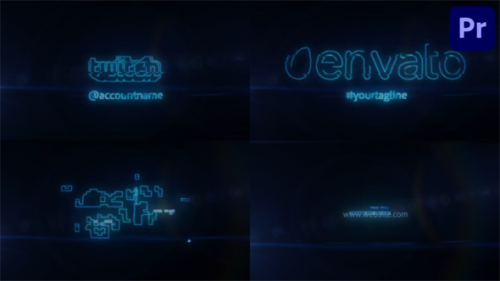 Videohive - Retro Screen Glitch Logo for Premiere Pro - 47517240 - 47517240