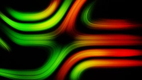 Videohive - Green And Yellow And Red Abstract Particle Motion Background Vj Loop In HD - 47574153 - 47574153