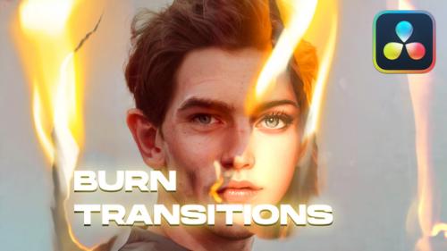 Videohive - Burn Transitions | DaVinci Resolve - 47526405 - 47526405