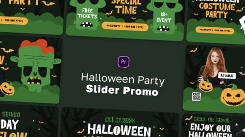 Videohive - Halloween Party Slider Promo MOGRT - 47552605 - 47552605