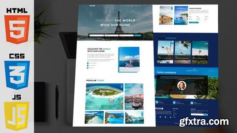 Responsive Travel Website Using HTML CSS & JS