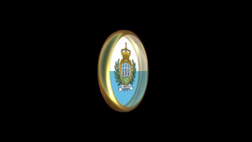 Videohive - San Marino Flag Animation - 47538150 - 47538150