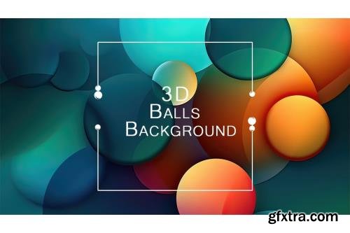 3D Balls Background vol 2